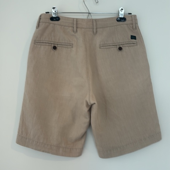 Lacoste Linen Cotton Slim-fit Shorts in Sand (US 30) - Picture 2 of 5